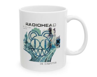 Radiohead OK Computer Artwork Mug | Ceramic Coffee Cup 11oz 15oz