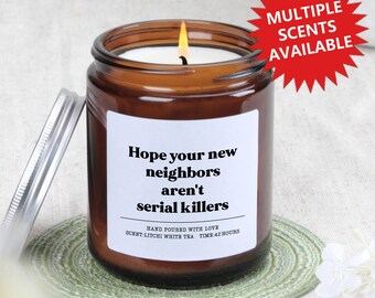 Regalo carino per inaugurazione della casa, regalo di candela divertente, regalo per trasloco, regalo per proprietario di casa, regalo per nuova casa