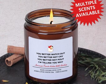 Divertente regalo di candela di Natale per lei, regali di Babbo Natale segreto, regali di elefante bianco, divertenti regali di Natale candela di Babbo Natale, candele di Natale