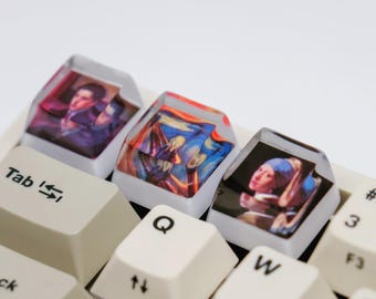 メカニカルキーボード用パーソナライズ画像キーキャップ | Cherry MX互換 | ゲーマーデスクセットアップギフト