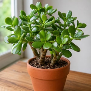 Live Jade Plant | Easy Care Indoor Succulent | 4 Inch Nursery Pot