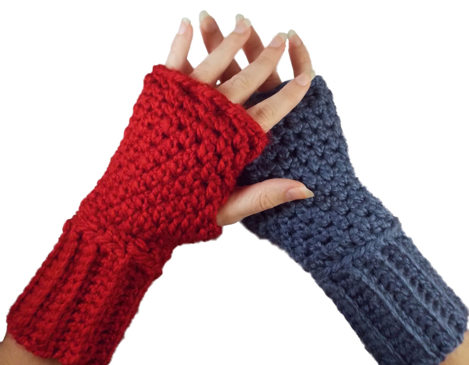 Fingerless Gloves with individual finger holes Etsy