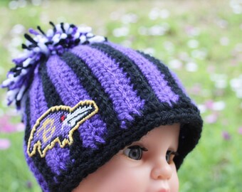 Ravens Knit Hat - Etsy