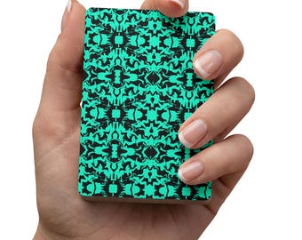 Custom Poker Playing Cards, Casino Style Deck, Acrylic Box Game Night Set