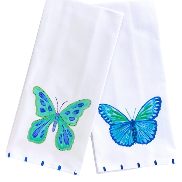 Butterfly Tea Towels Etsy