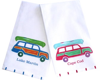 PERSONALIZE JEEP CAR AUTO EMBROIDERED GYM BATH TOWEL CUSTOM