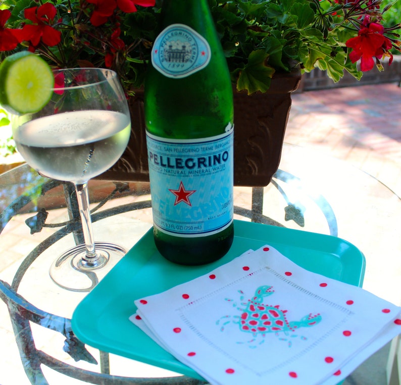 Lemondaisy Design Crab Cocktail Napkins - Thumbnail 3