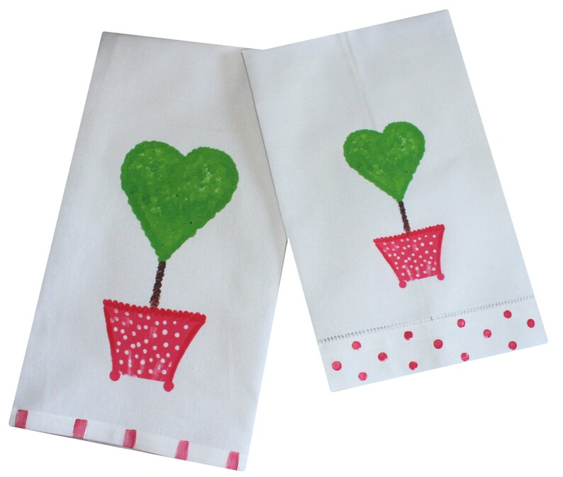 Lemondaisy Design Heart Topiary Cocktail Napkins - Thumbnail 2