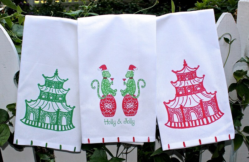 Lemondaisy Design Pagoda Tea Towel - Thumbnail 2