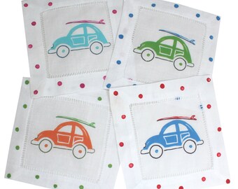 Surft auf!  Beach Surf Bug Leinen Cocktail Servietten