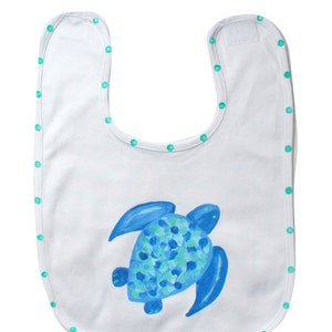 Sea Turtle Beach Baby Bib