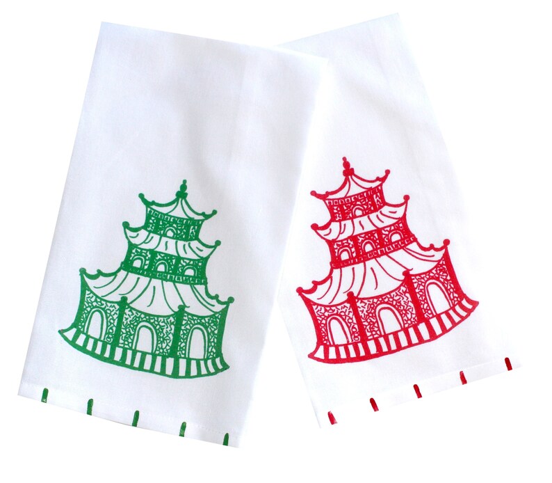 Lemondaisy Design Pagoda Tea Towel - Thumbnail 3