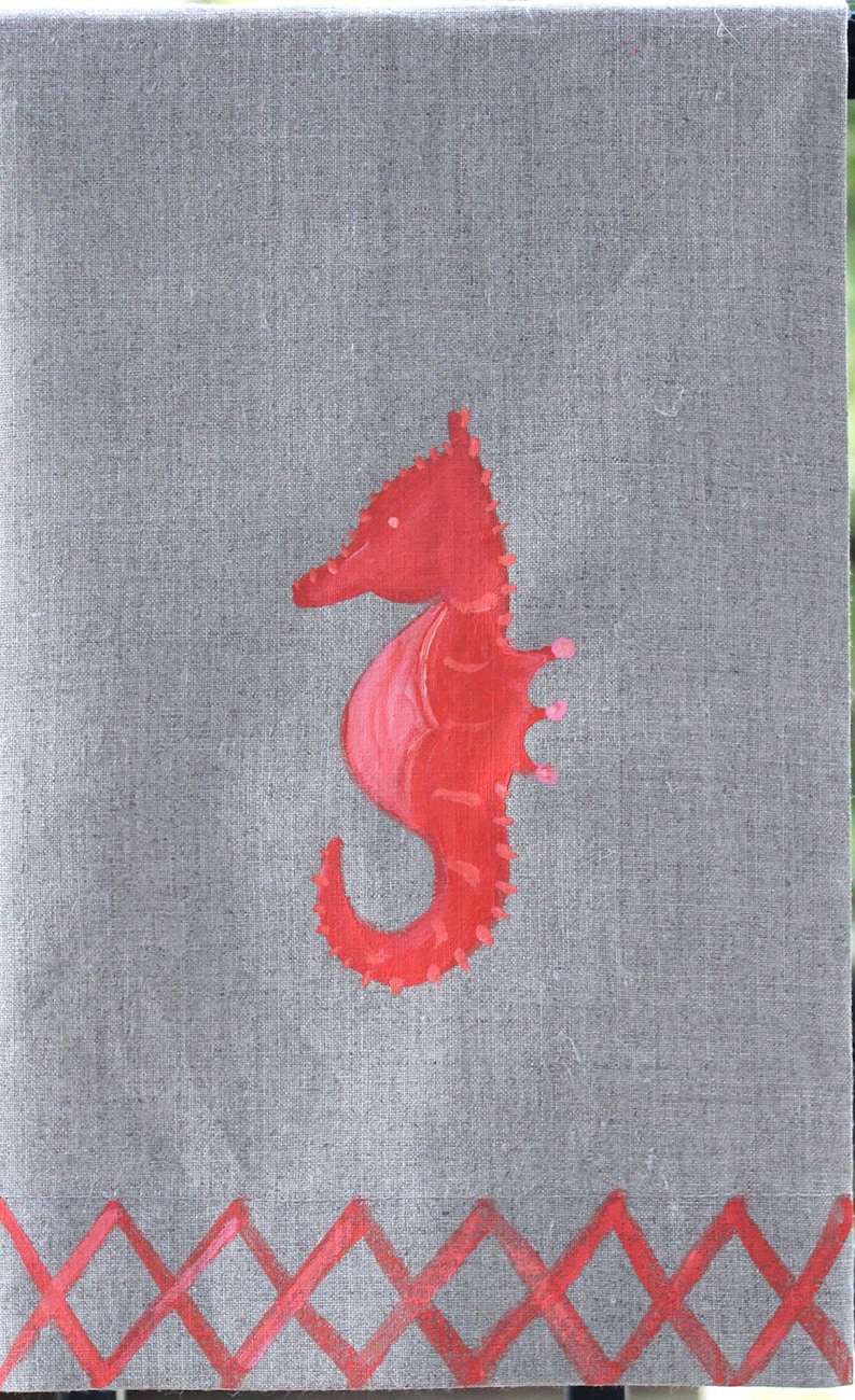 Lemondaisy Design Linen Guest Towels - Thumbnail 2