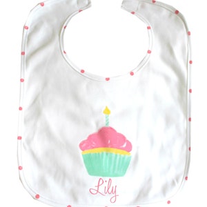 Baby First Birthday Bib Personalized
