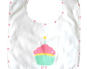 Baby First Birthday Bib Personalized