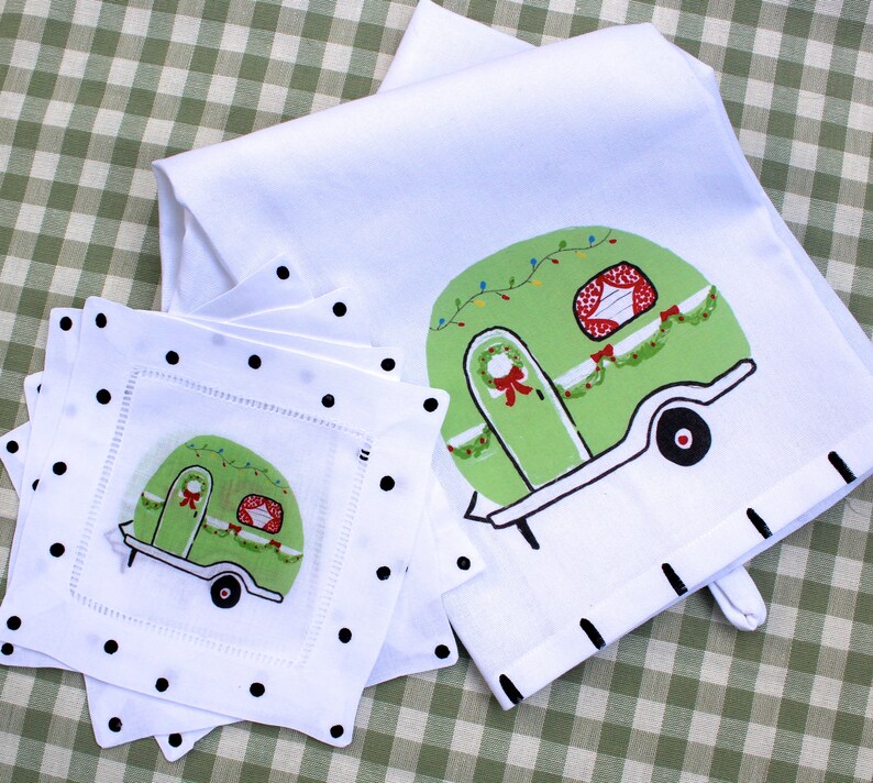 Lemondaisy Design Camper Cocktail Napkins - Thumbnail 2