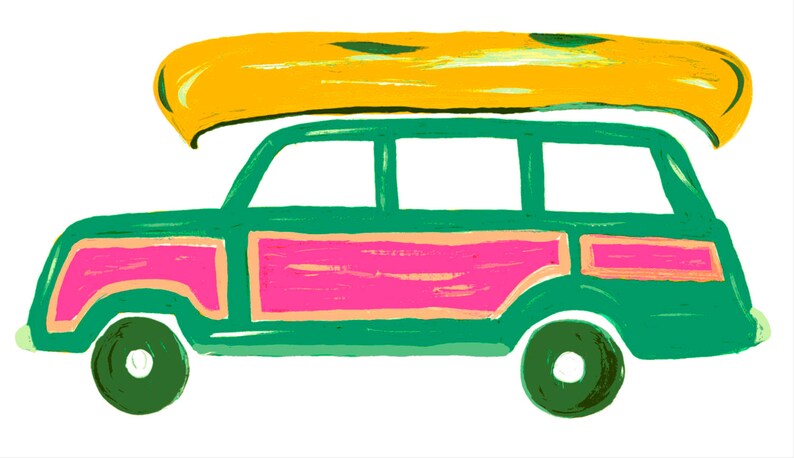 Lemondaisy Design Jeep Wagoneer Tea Towel - Thumbnail 4