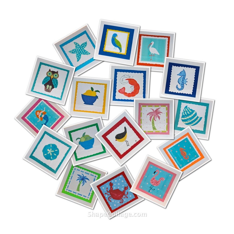 Tropical Beach Note Cards