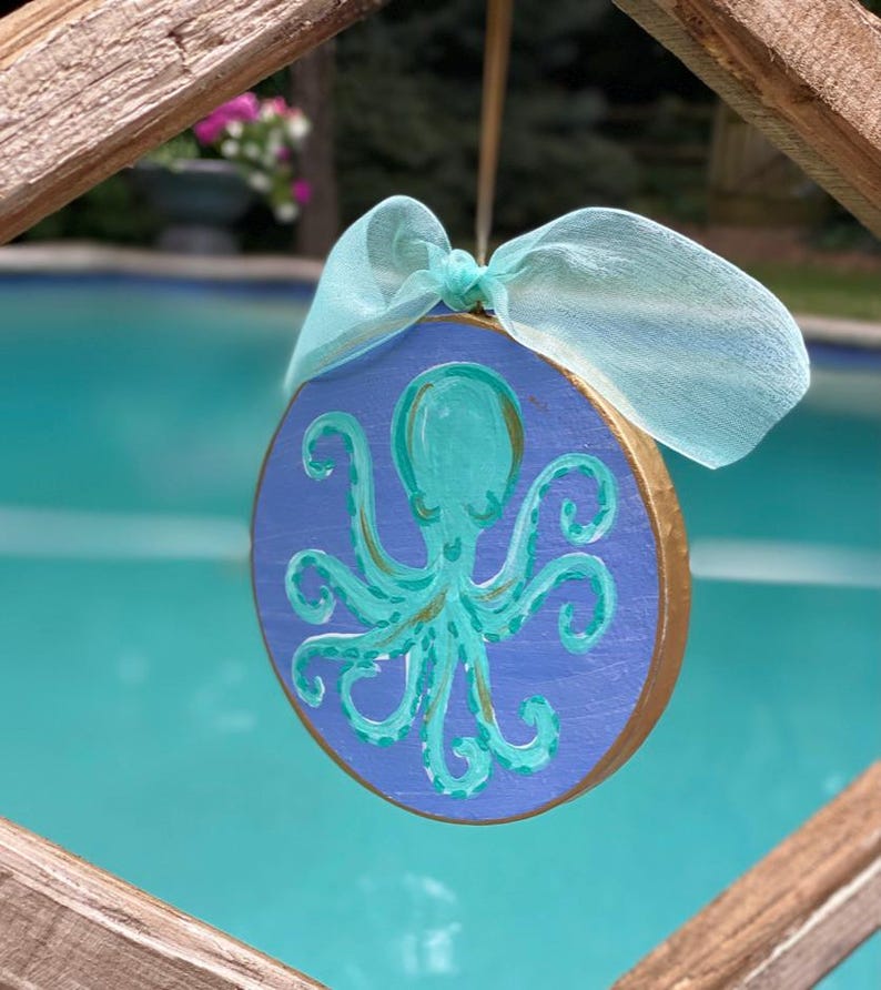 Lemondaisy Design Octopus Ornament - Thumbnail 4