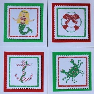 Cartes de correspondance de Noël côtières image 1