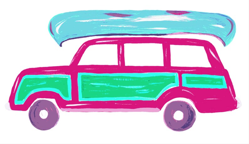 Lemondaisy Design Jeep Wagoneer Tea Towel - Thumbnail 3