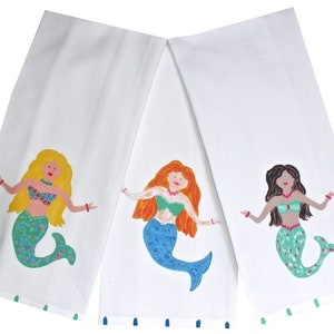 Mermaid Kitchen Tea Beach Towel