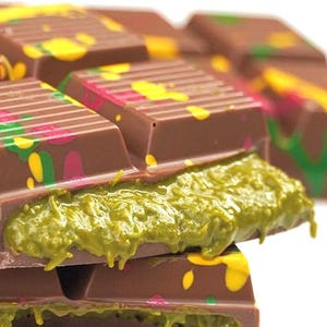 Handmade  Real Dubai Chocolate Bar, Pistachio Kadayif Filling