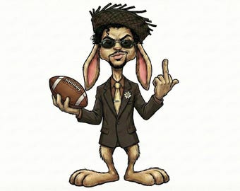 Bunny Bowl PNG, Piłka nożna drużyny Benito Bunny, Uroczy obrazek z króliczkiem w przerwie meczu, Prezent dla kibica piłki nożnej PNG