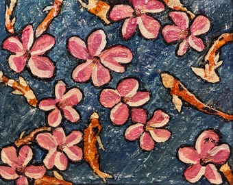 Original Koi Pond Painting