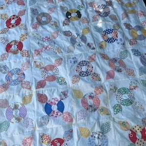 VINTAGE circles quilt pattern - PDF instant download