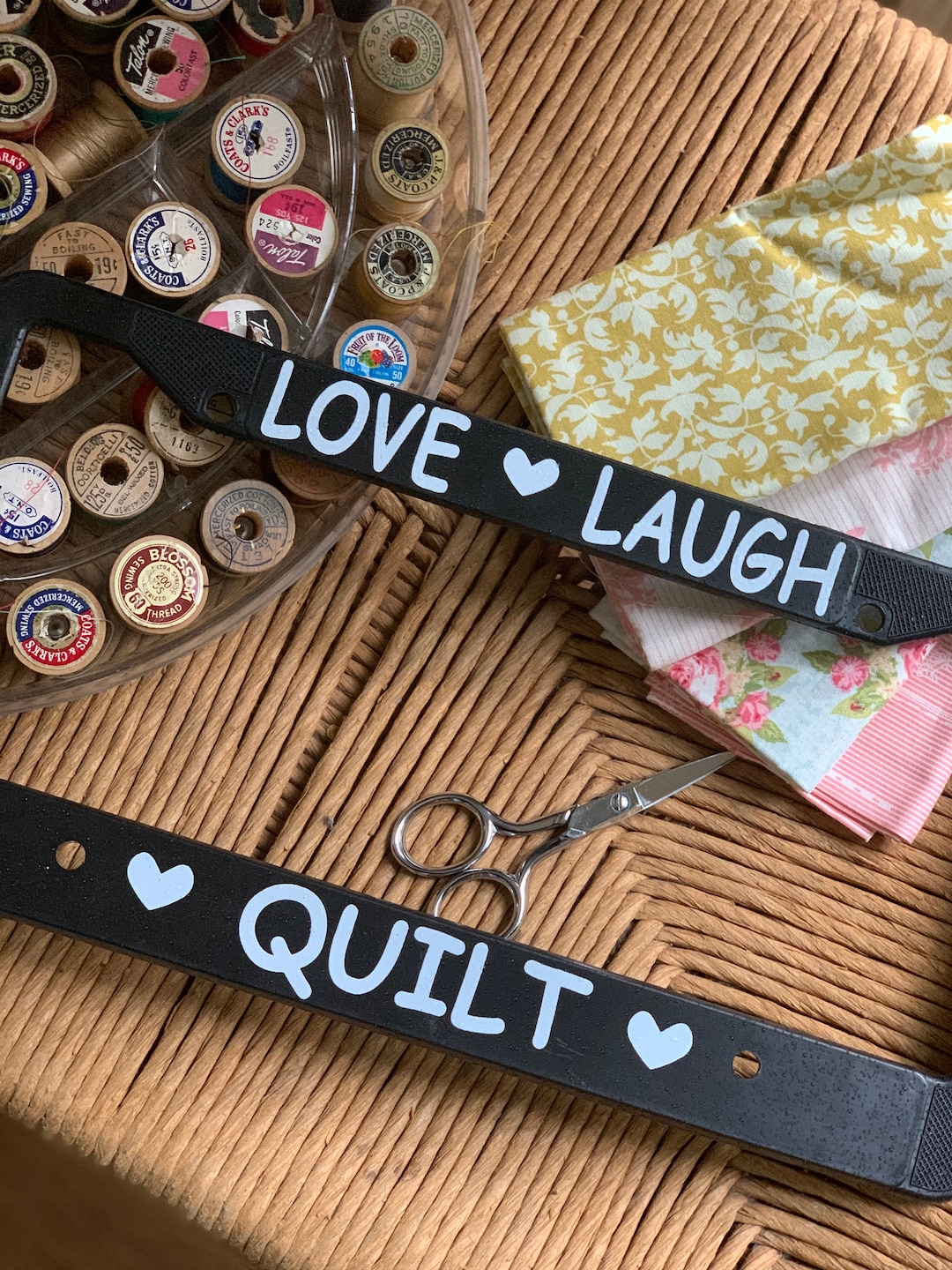 License Plate Frame for Quiltersquilters Giftlove Laugh Etsy