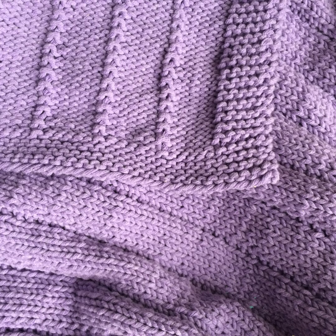 Easy Knit Baby Blanket PATTERN PDF File - Etsy