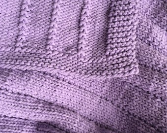 Easy Knit Baby Decke MUSTER PDF-Datei