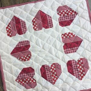 Love is..... table mat PDF pattern table runner image 2