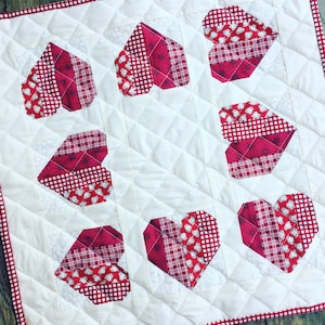 Love is..... table mat PDF pattern table runner image 1