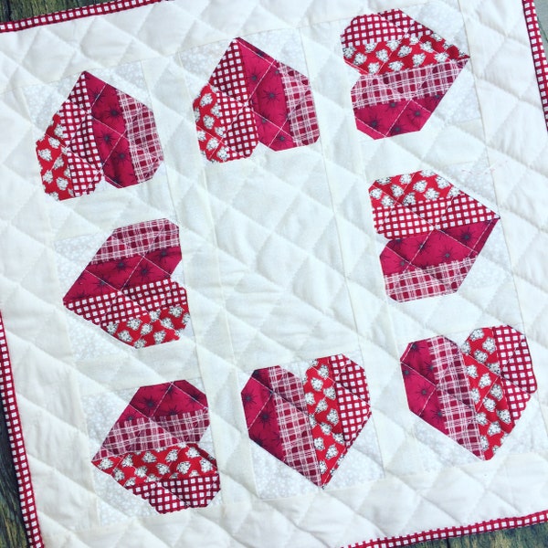 Love is..... table mat PDF pattern - table runner