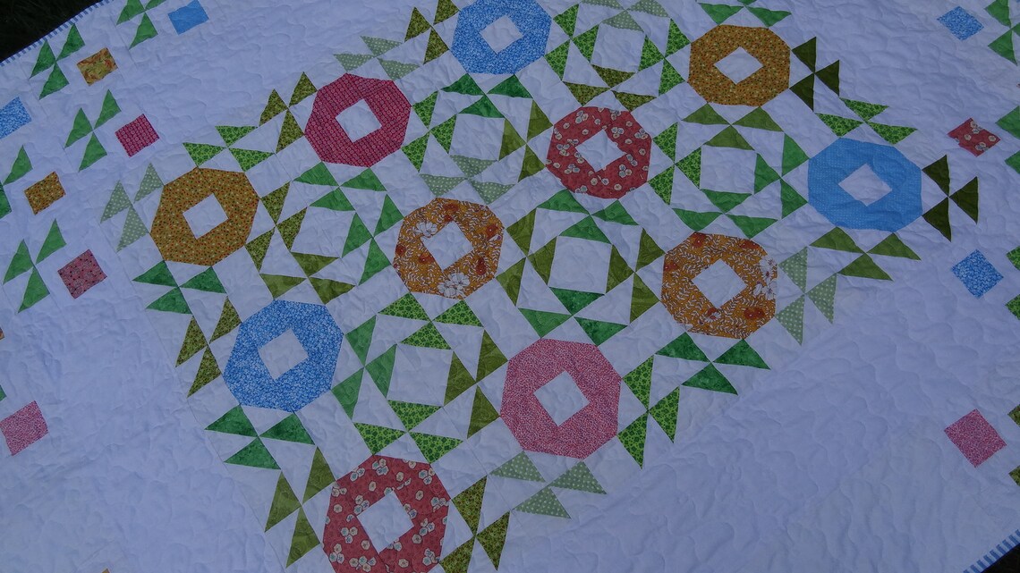 Quilt Pattern Spring Blooms and Blossoms 53 X 65 PDF File Instant ...