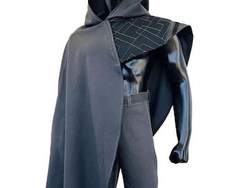 Cal Kestis Jedi Survivor Cosplay Poncho Cape & Pants | Star Wars Inspired Hooded Cloak Outfit for Cosplay and Events