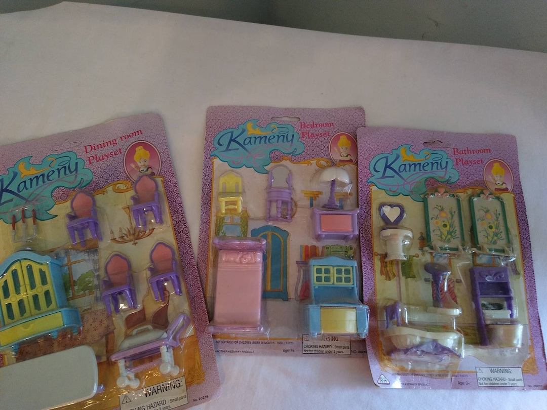 Vintage Lot Kameny Dollhouse Furniture Sets Sealed in Package 1990s Etsy