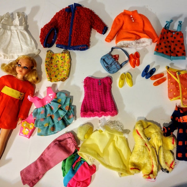 Vintage Barbie Skipper Doll  Mod Lot Late 1960's 1970 era