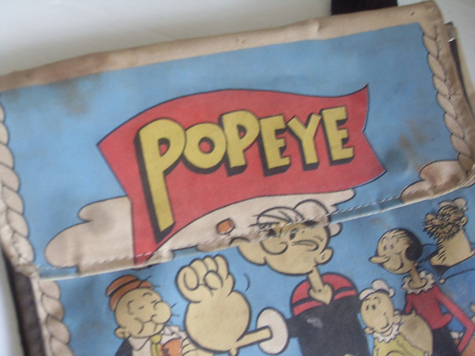 Vintage 1978 Popeye Nap Sack Backpack Child's School Bag Etsy