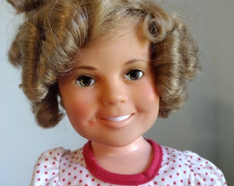 Vintage 1972 Ideal Shirley Temple Doll  16" Retro Doll Toy