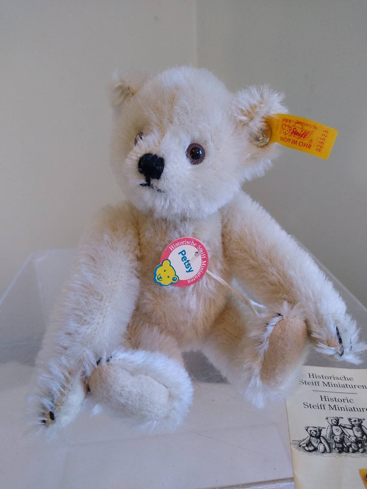 steiff bear petsy value