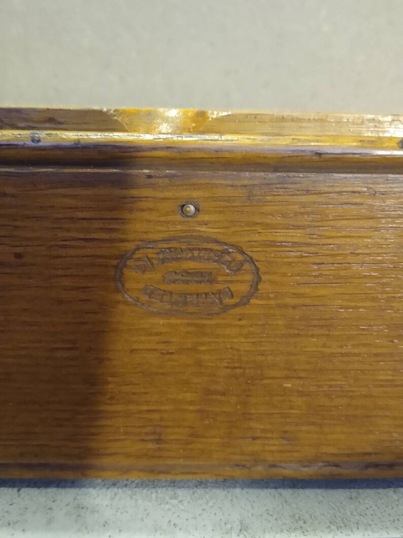 Antique Sewing Machine Parts Box Singer Patented 1889 Wooden - Etsy