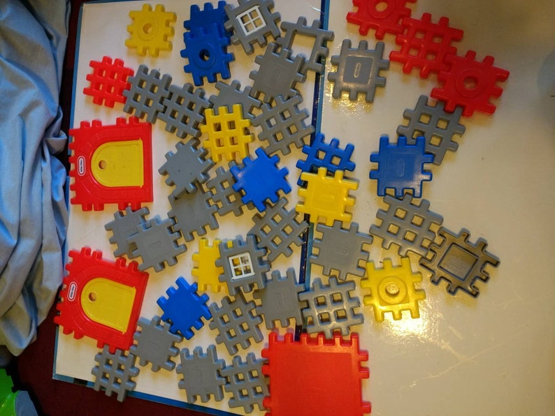 Lot Vintage 1990s Little Tikes Waffle Blocks Castle Blocks Lot Etsy