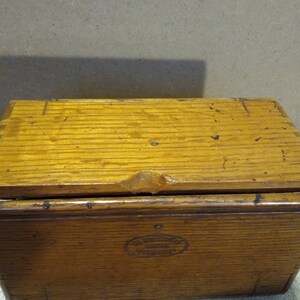 Antique Sewing Machine Parts Box Singer Patented 1889 Wooden - Etsy