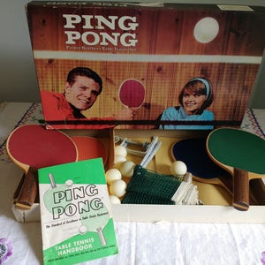 Buy Vintage Ping Pong Table Game Parker Brothers Table Tennis