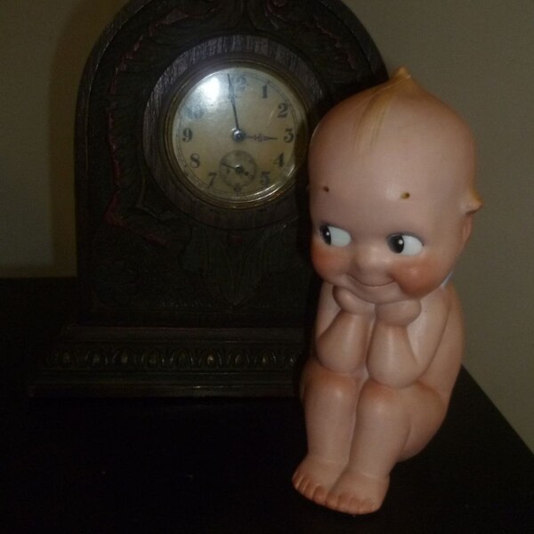 Antique Kewpie Doll Large 6 inch Thinker Rose O'Neill Bisque c1915