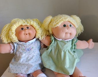 Two Vintage Anniversary Cabbage Patch Doll Pair 25th Anniversary