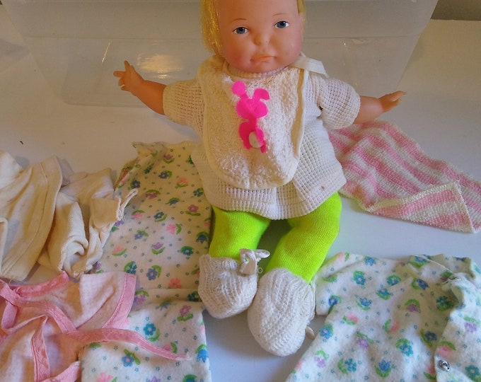 Vintage 10 Thumbelina Doll With Clothes Layette 1960's Ideal Etsy